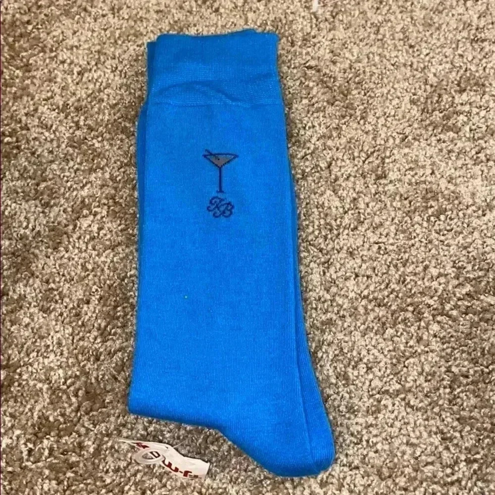 Tommy Bahama dress socks martini blue NWT